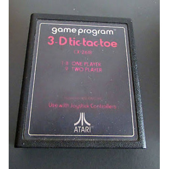 Atari 2600 3-D Tic-Tac-Toe Cartridge Only ATARI - ATARI Atari 2600 3-D Tic-Tac-Toe (Cartridge Only) for Atari 2600